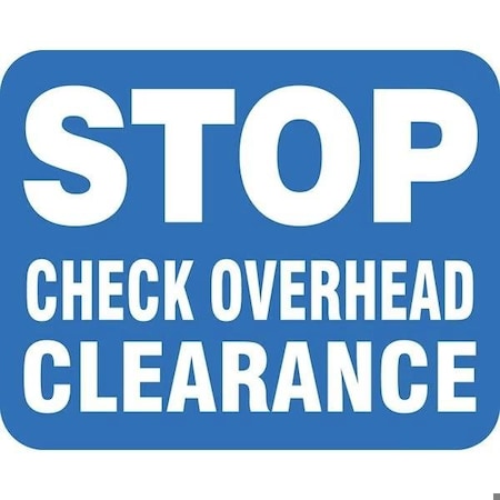 Accuform RAILROAD CLAMP SIGN STOP  CHECK FRR967BU FRR967BU